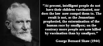 Image result for george bernard shaw quotes vaccines